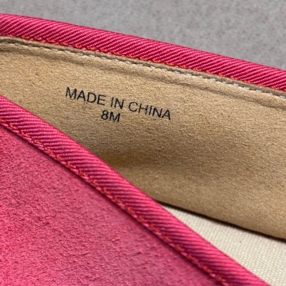 Talbots Pink Espadrille Suede Shoes - Picture 3 of 5